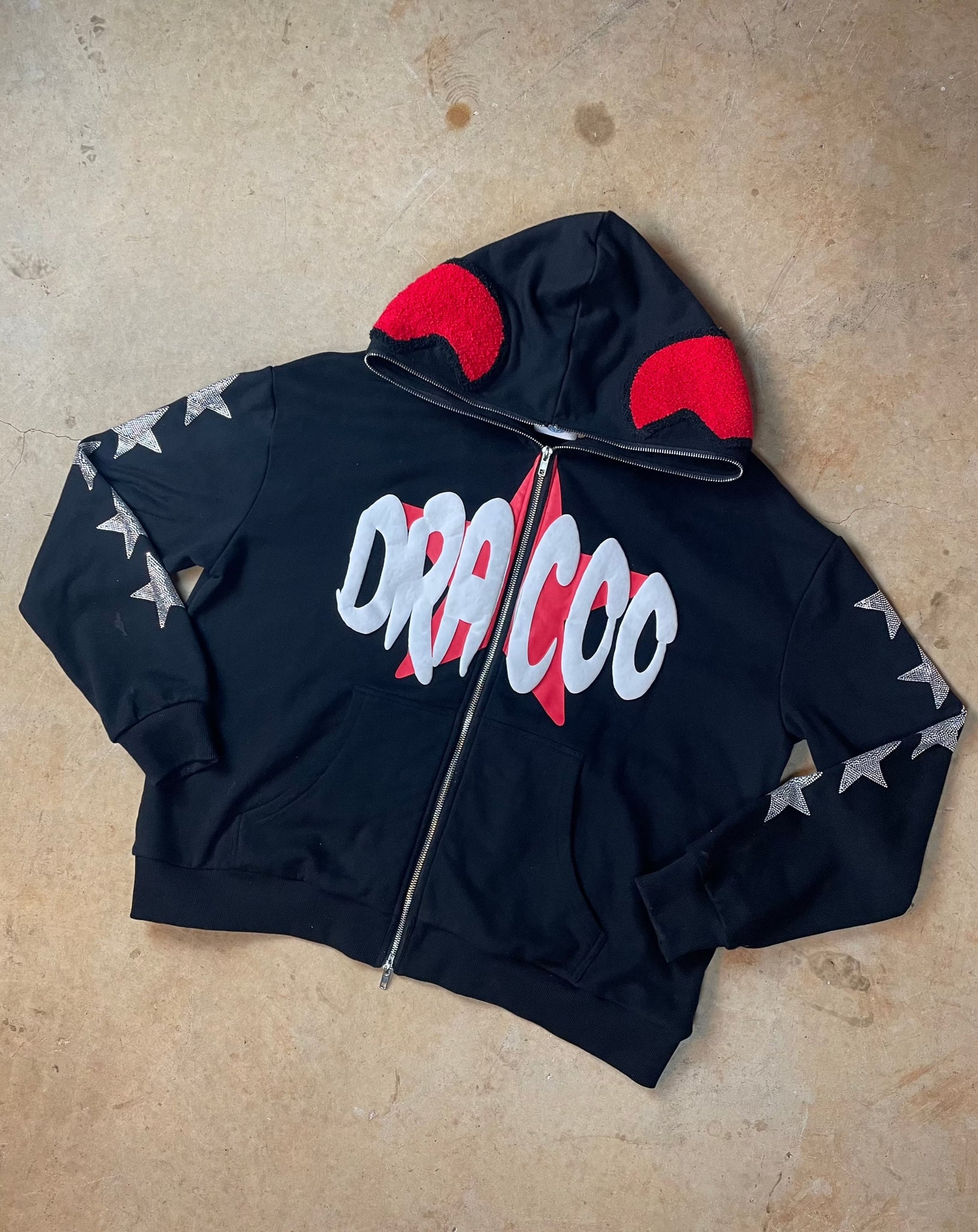 DRACOO 'RAGS 2 RICHES' ZIP-UP [BLACK]